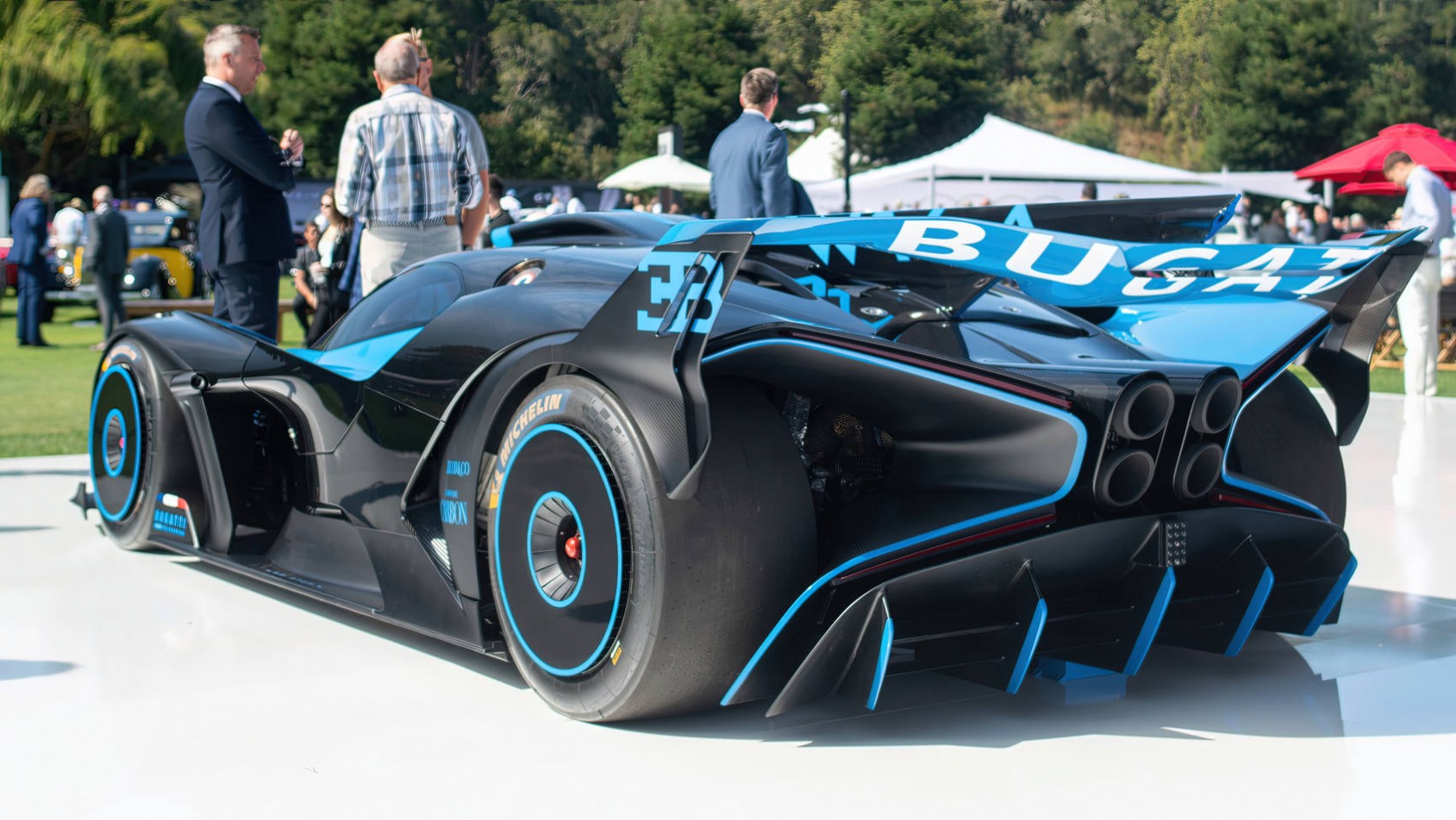 Bugatti Bolide Bugatti Bolide na pokazie tył