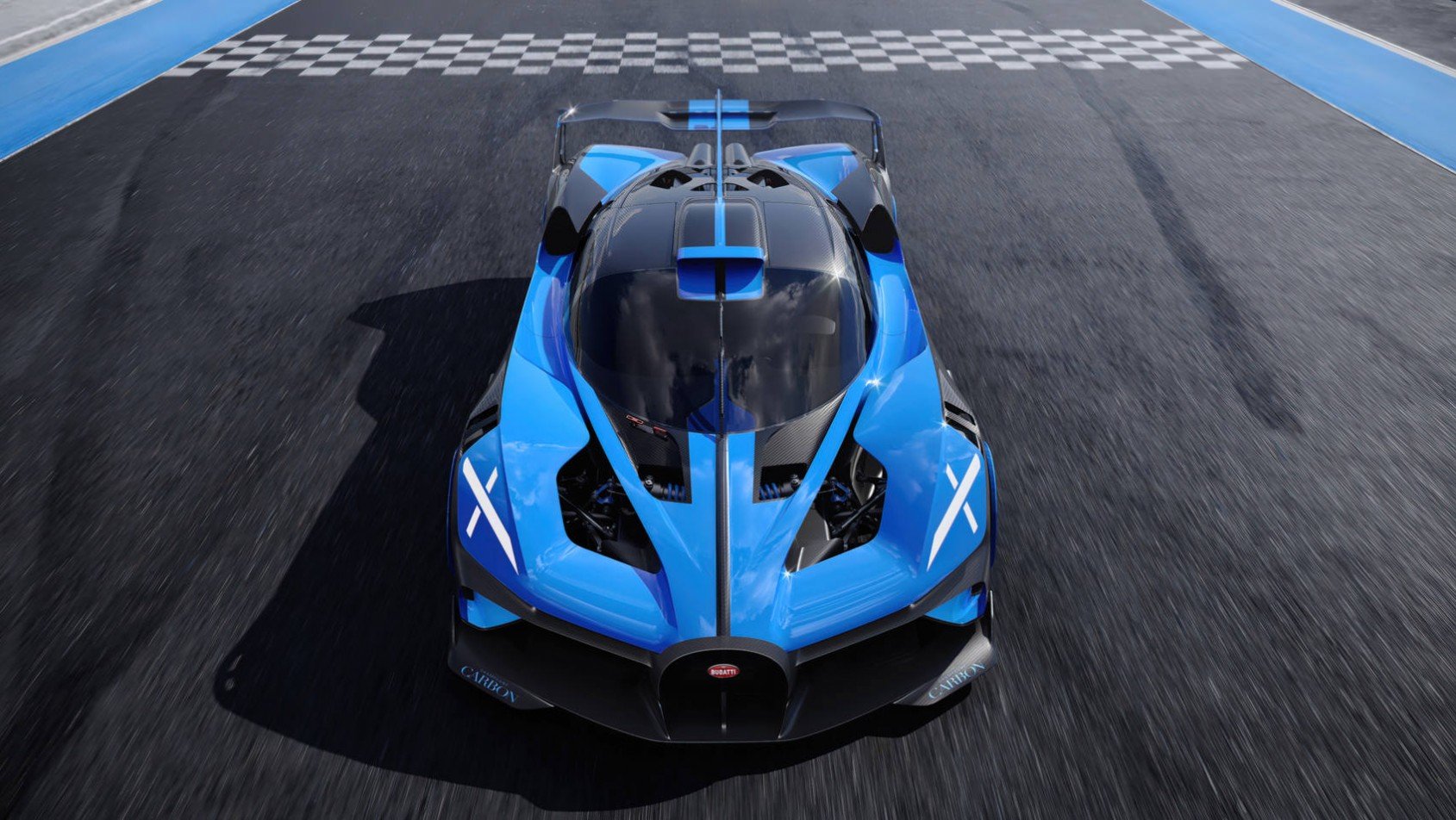 Bugatti Bolide Bugatti Bolide z góry