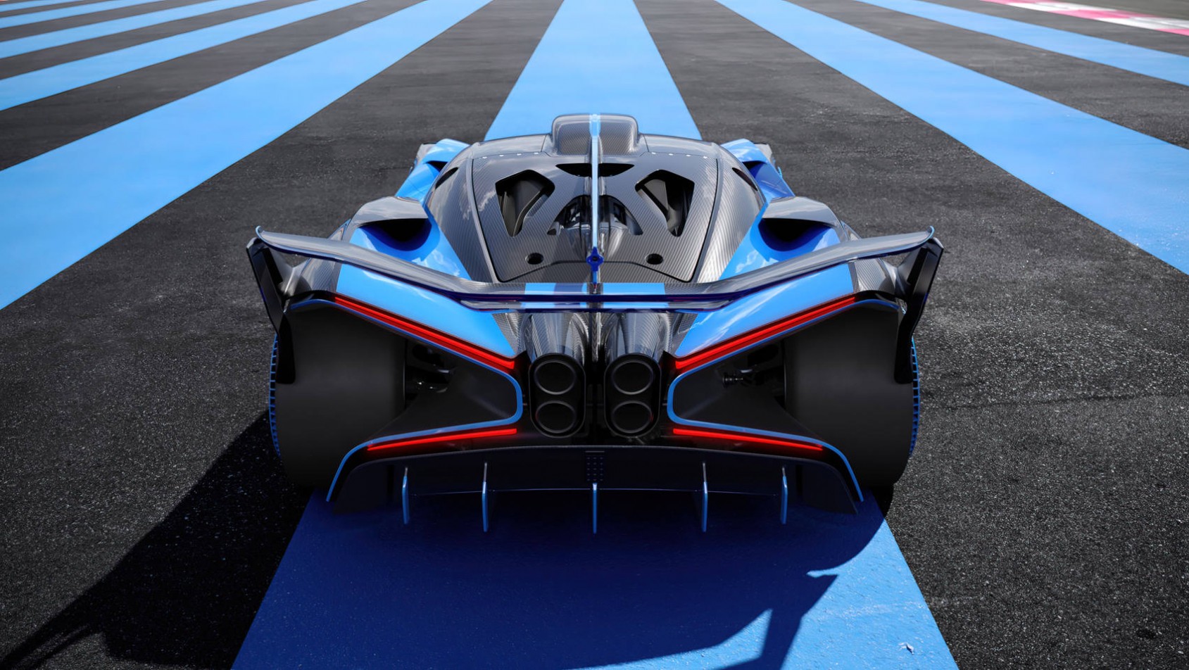 Bugatti Bolide Bugatti Bolide kształt tyłu