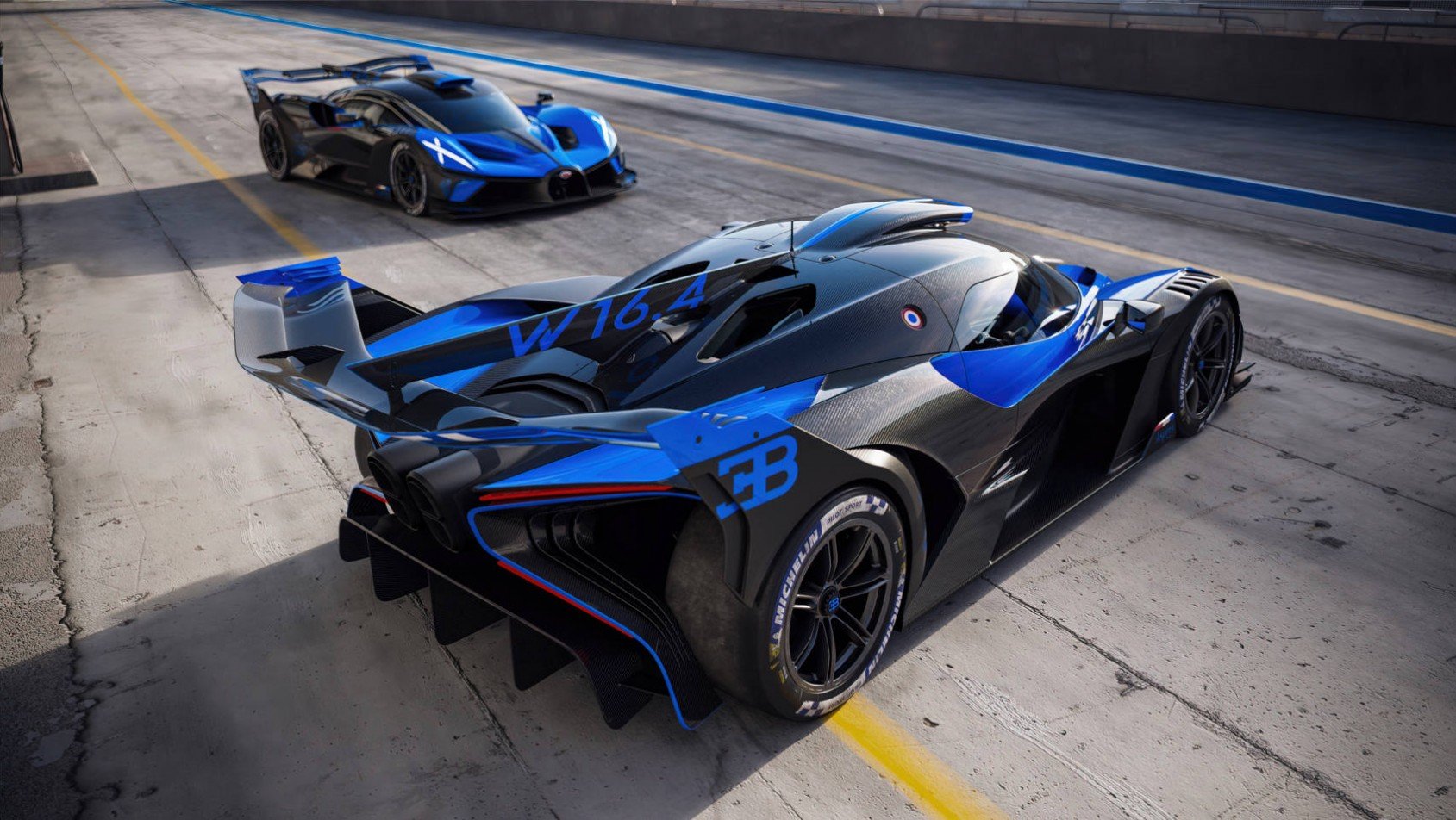 Bugatti Bolide Bugatti Bolide sesja w alei