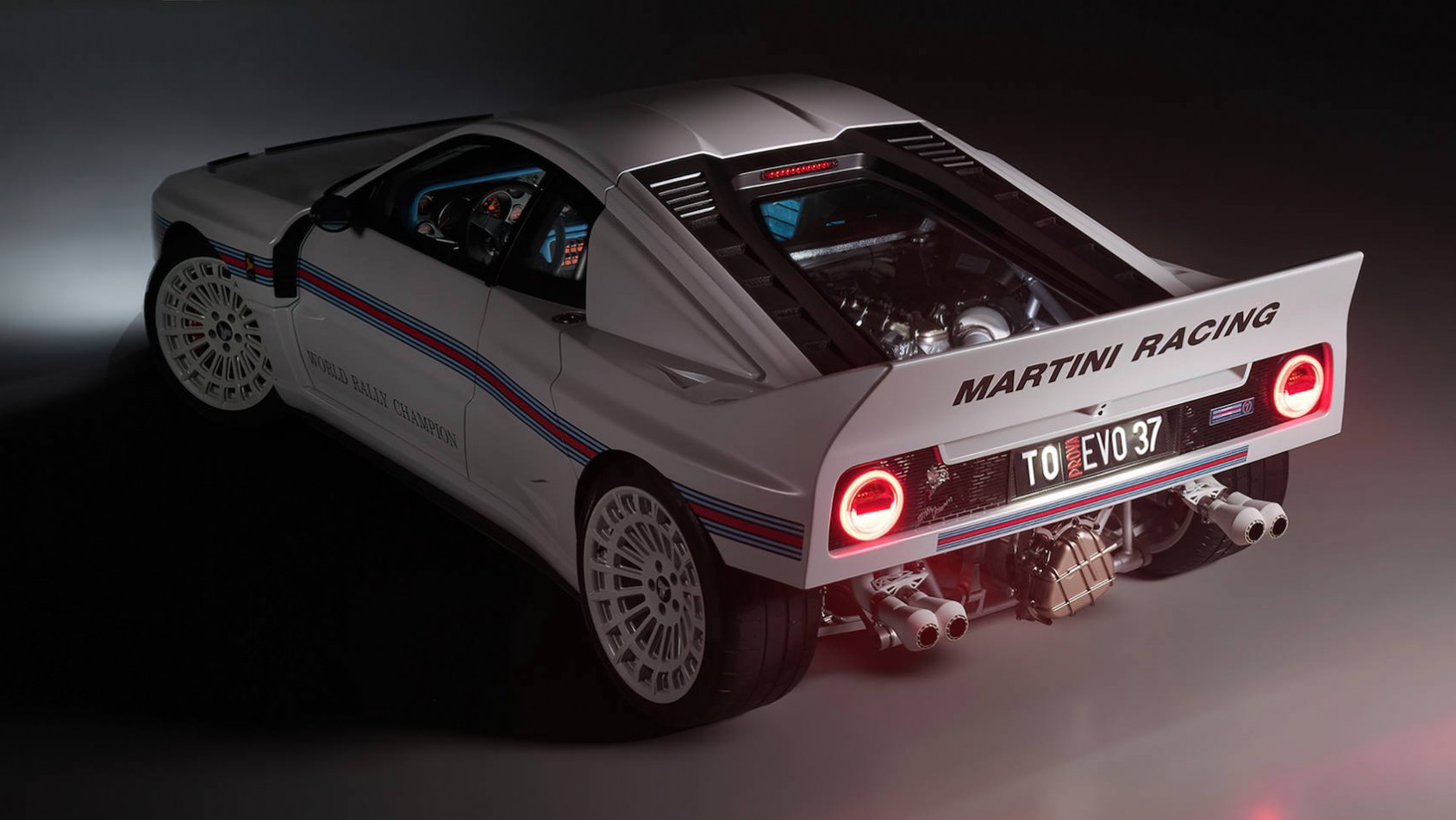 Lancia 037 Kimera EVO37 Martini 7 restomod tył