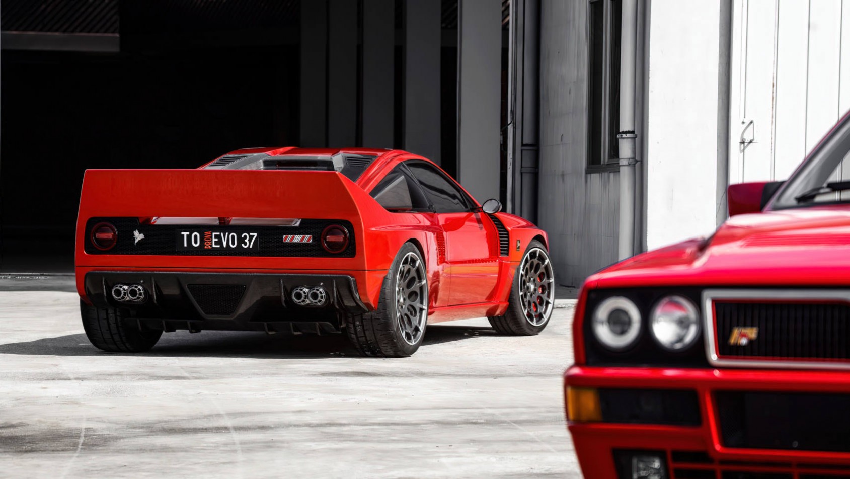 Lancia 037 Kimera EVO37 restomod sylwetka tył