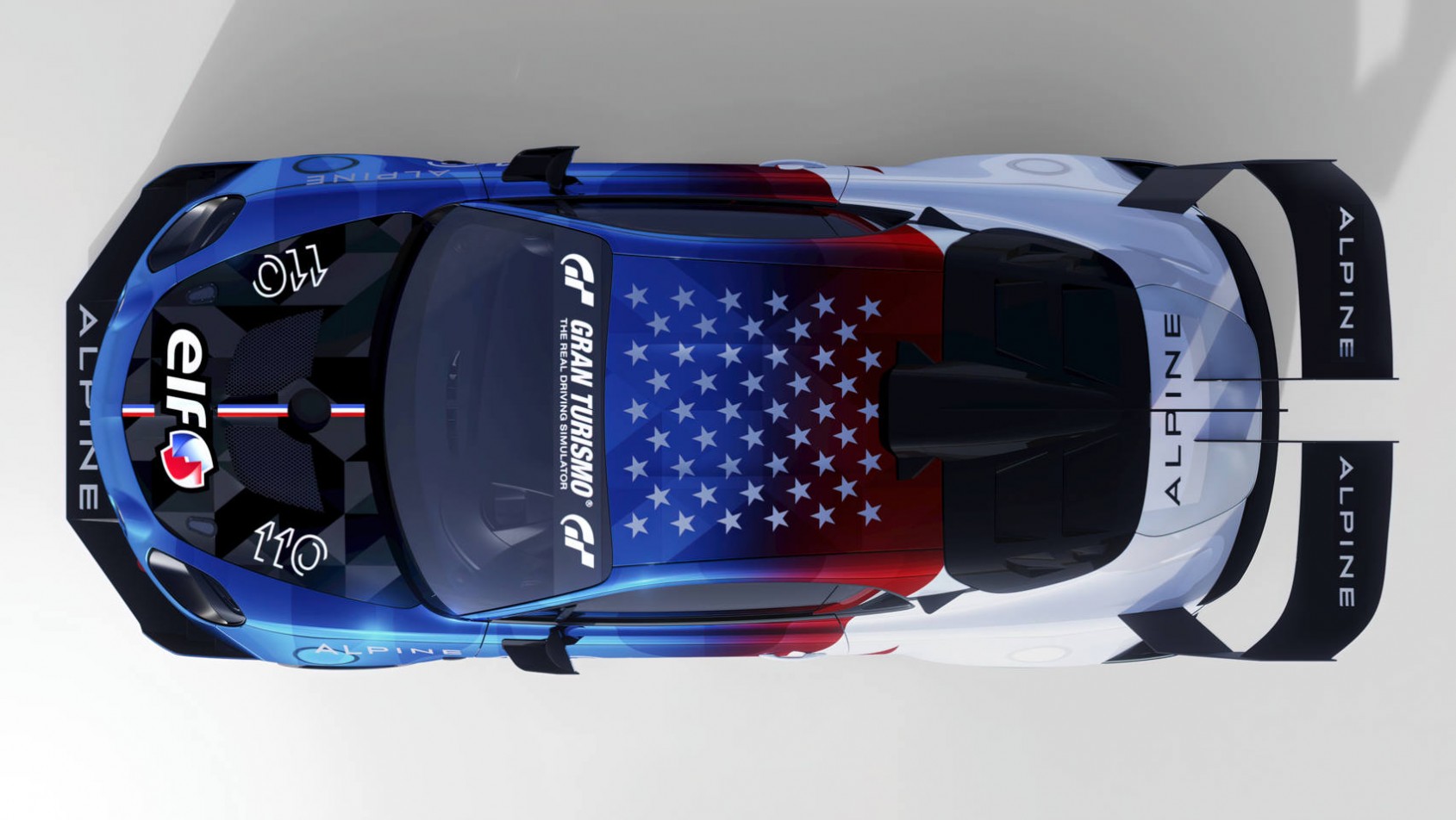 Alpine A110 Pikes Peak z góry