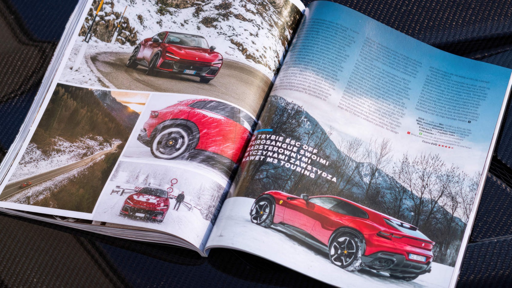 Ferrari Purosangue na góskich drogach