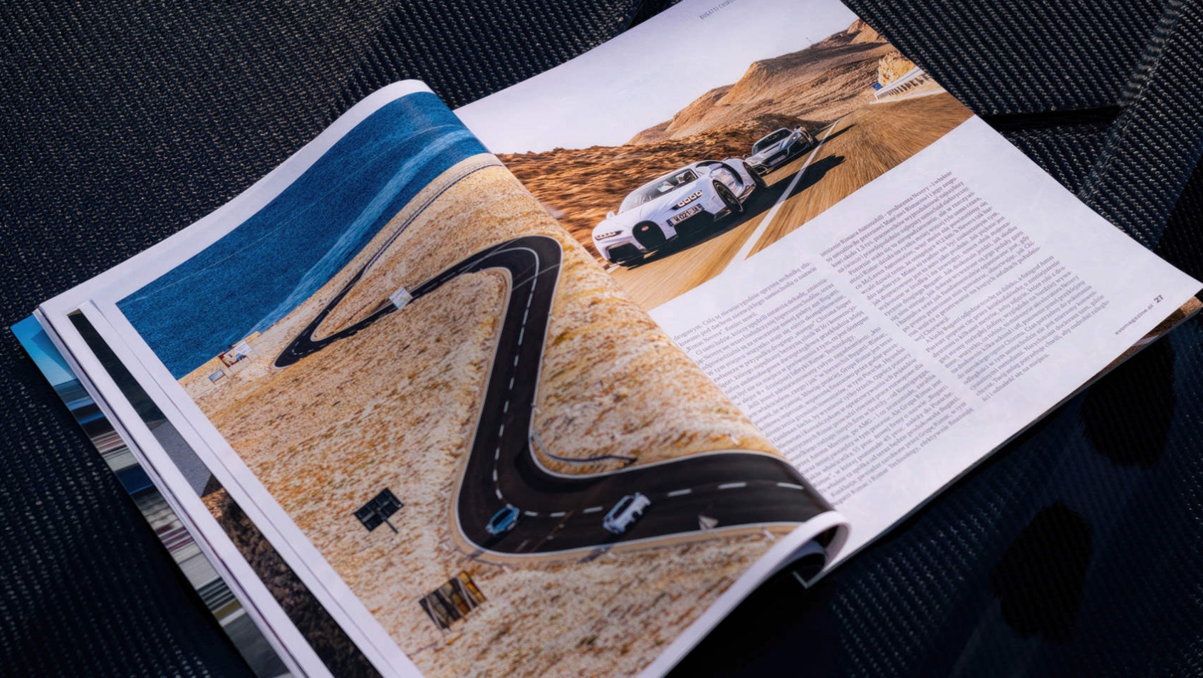 Chiron i Nevera w EVO Magazine