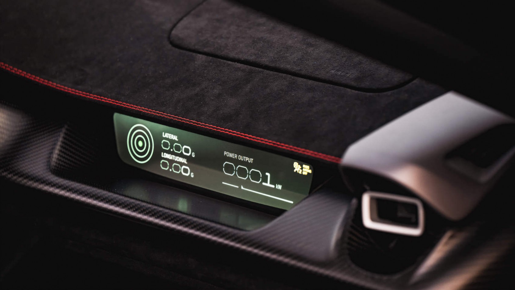 Rimac Nevera - detale wnętrza