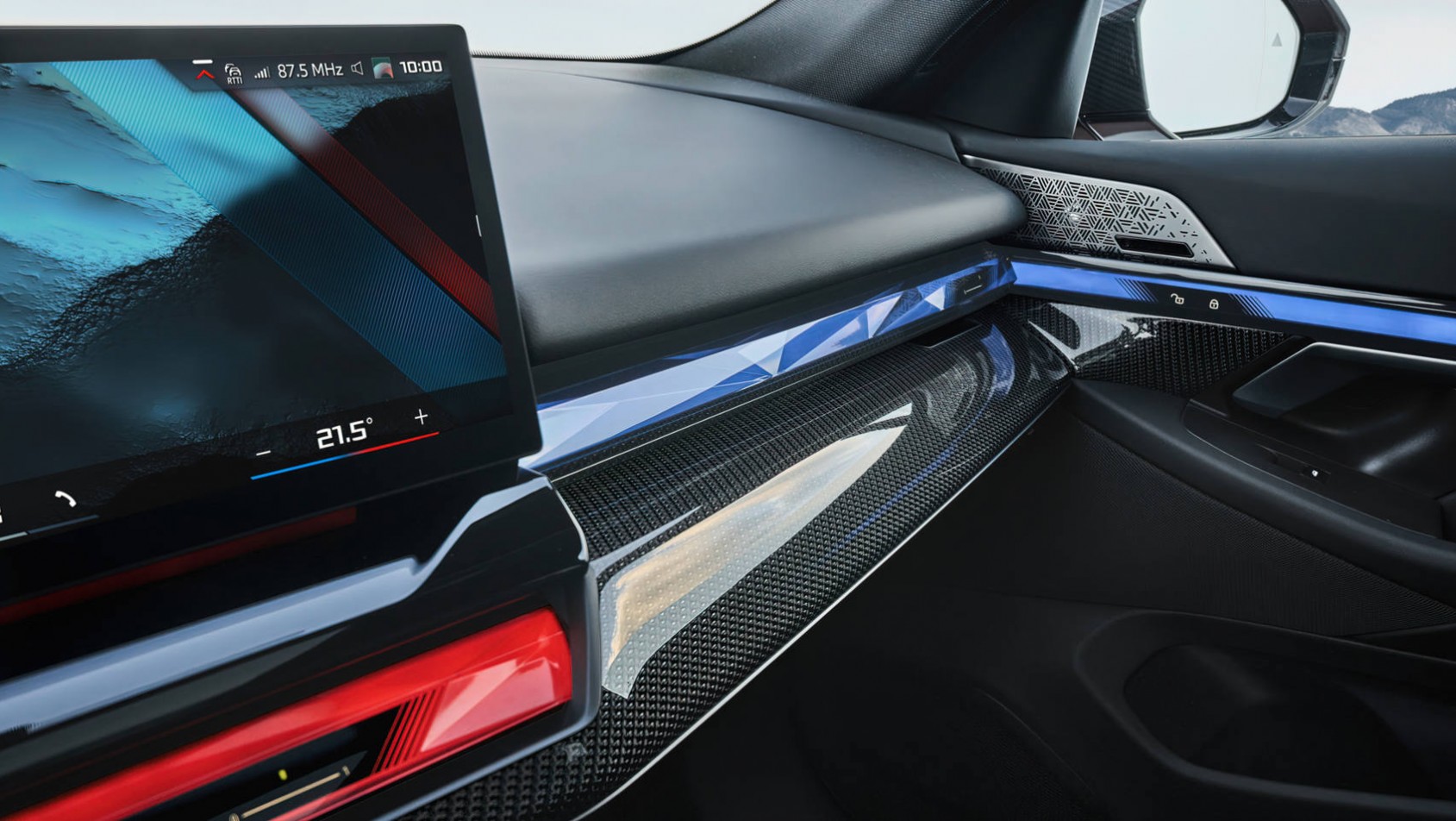 BMW i5 M60 2023 detal wnętrza