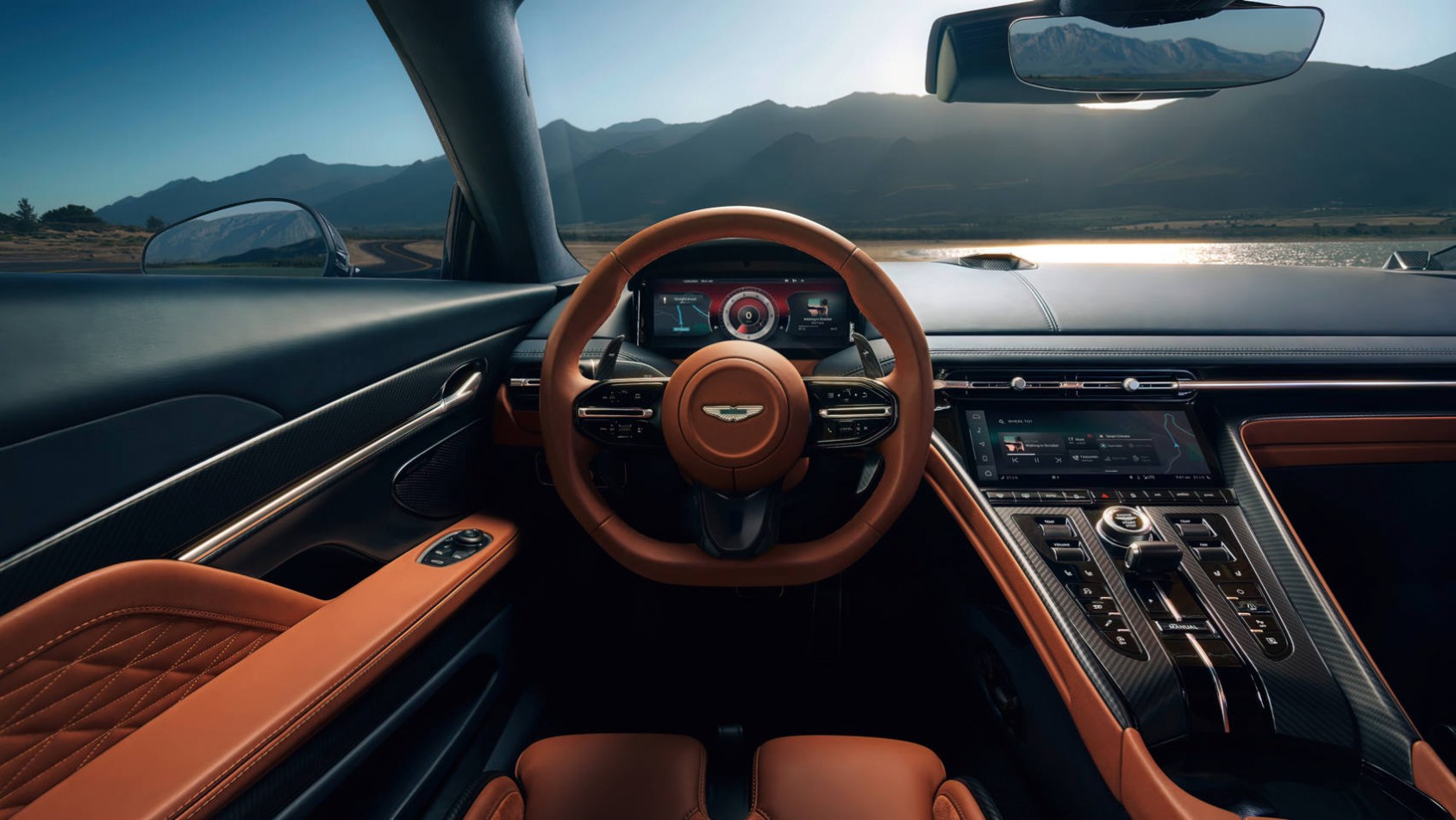 Aston Martin DB12 kokpit