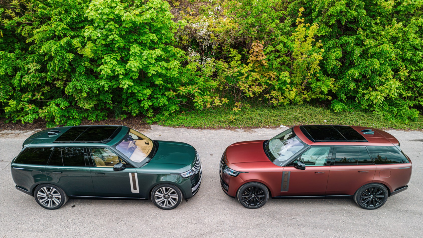 Range Rover SV profil z góry