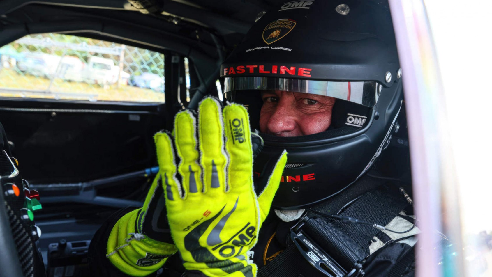 Mariusz Miękoś w Lamborghini Super Trofeo EVO II