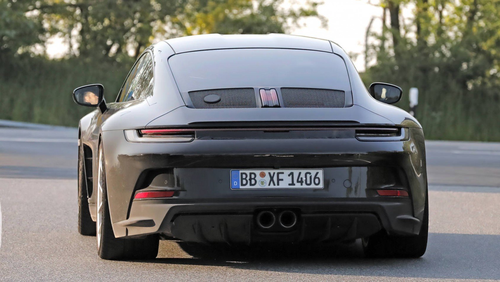 Porsche 911 ST spyshot tylna klapa