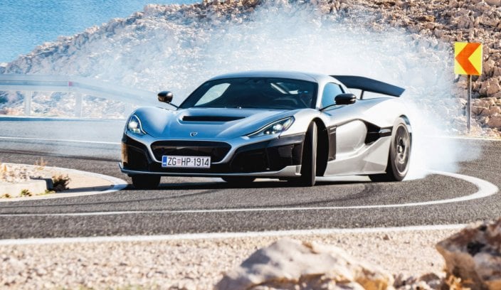 Rimac Nevera Rimac Nevera w trybie drift