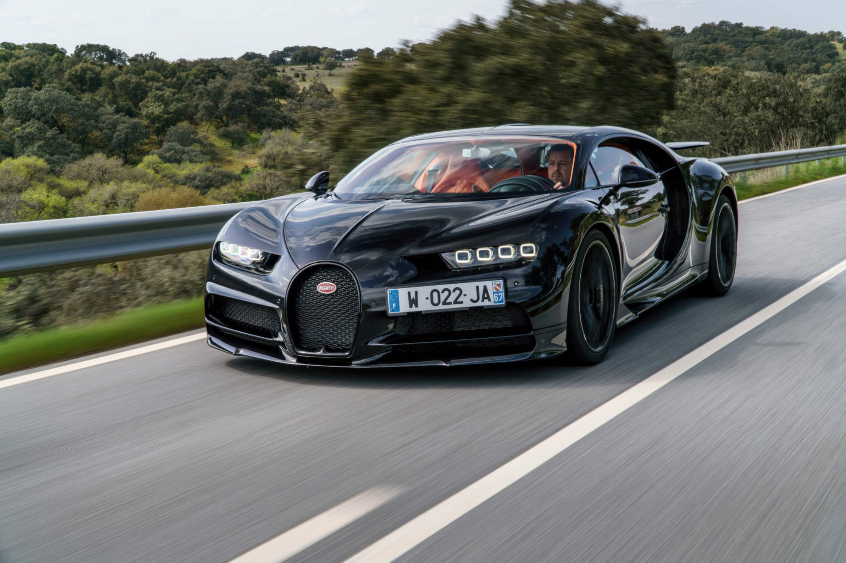 Bugatti Chiron - podczas jazdy