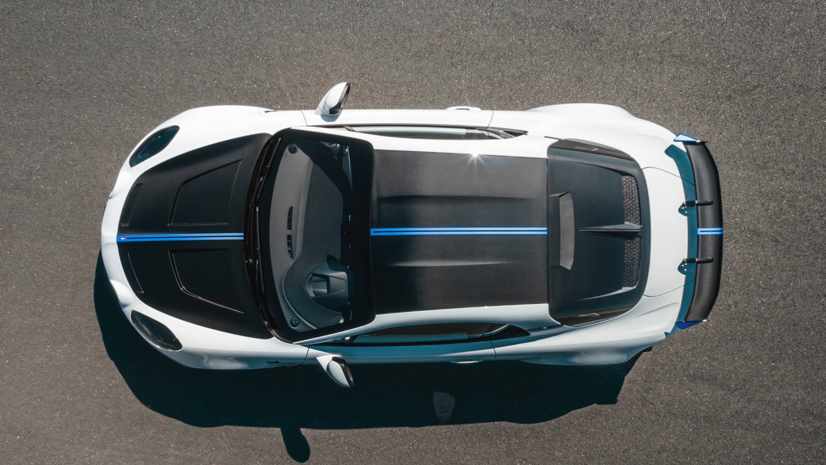 Alpine A110 R Le Mans z góry