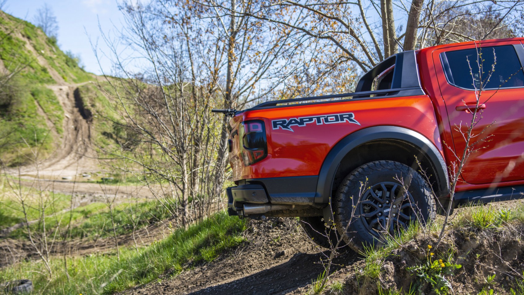 Ford Ranger Raptor test tył podjazd
