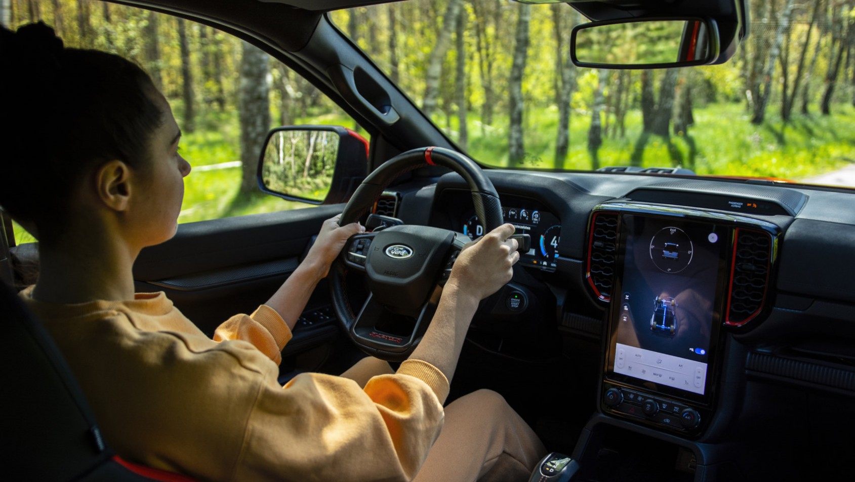 Ford Ranger Raptor test kobieta za kierownicą