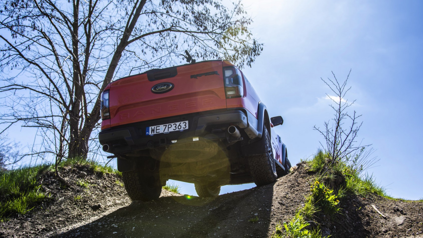 Ford Ranger Raptor offroad tył