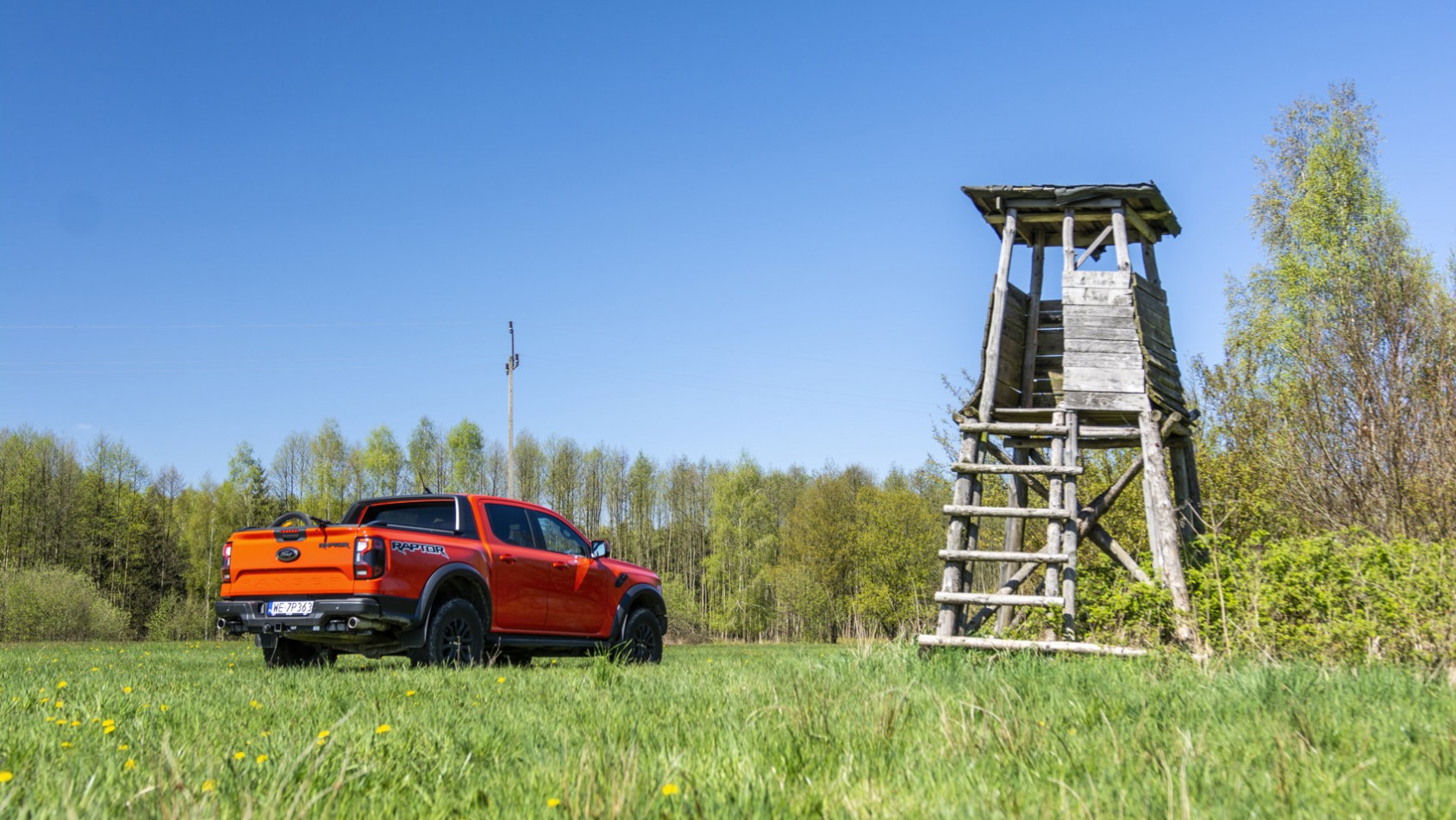 Ford Ranger Raptor widok tyłu