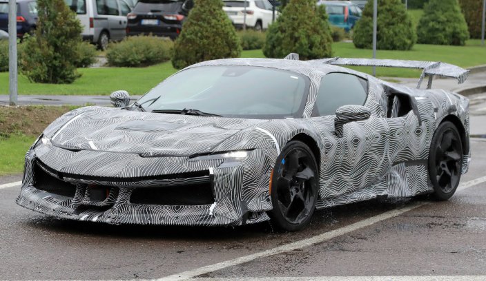 Ferrari SF90 test spyshot
