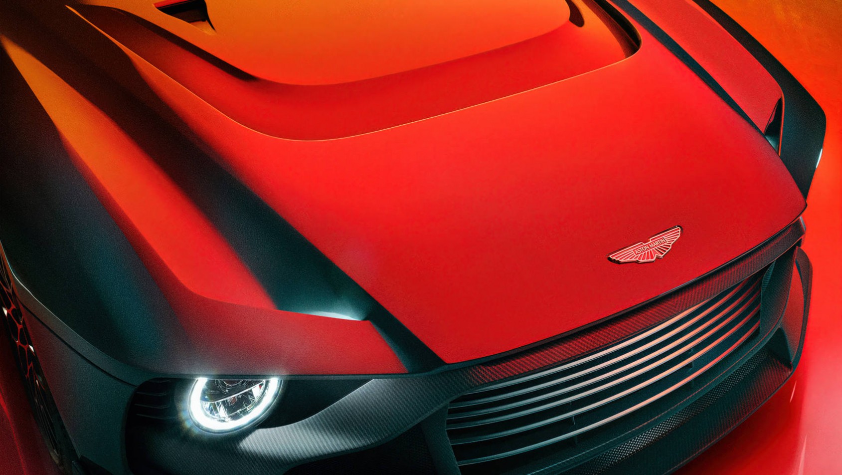 Aston Martin Valour przednia maska