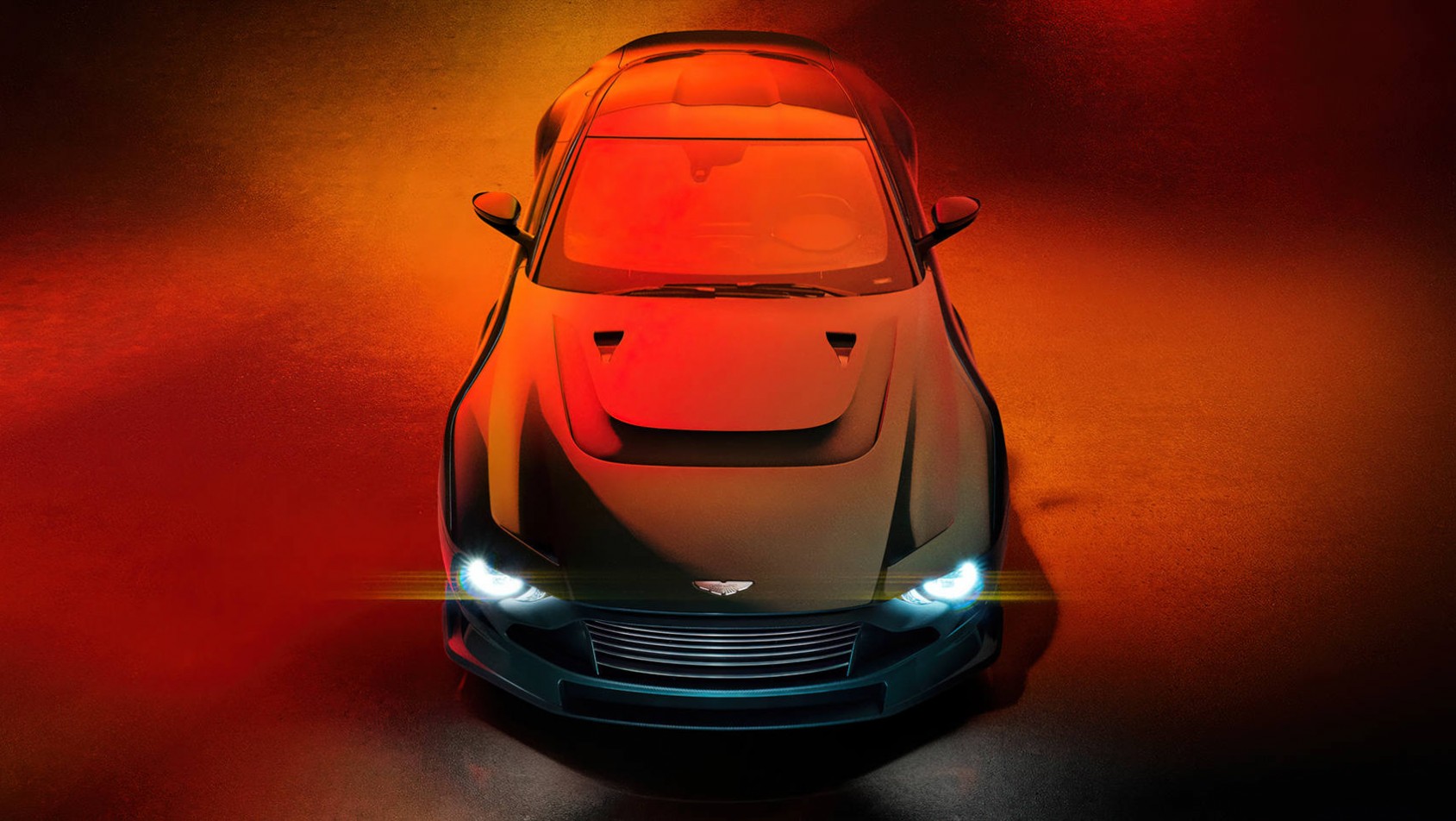 Aston Martin Valour sylwetka przód