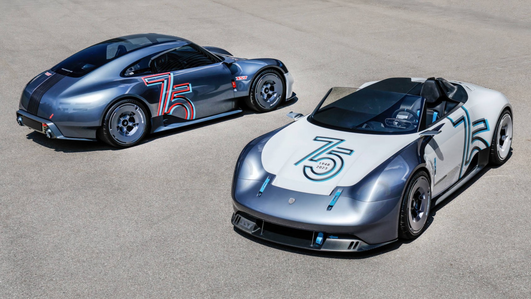 Porsche Vision 357 Porsche Vision 357 Speedster obok coupe