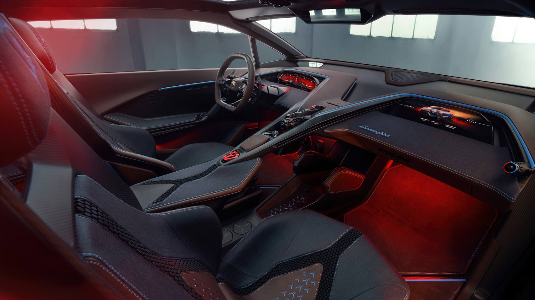 Lamborghini Lanzador koncept wnętrze