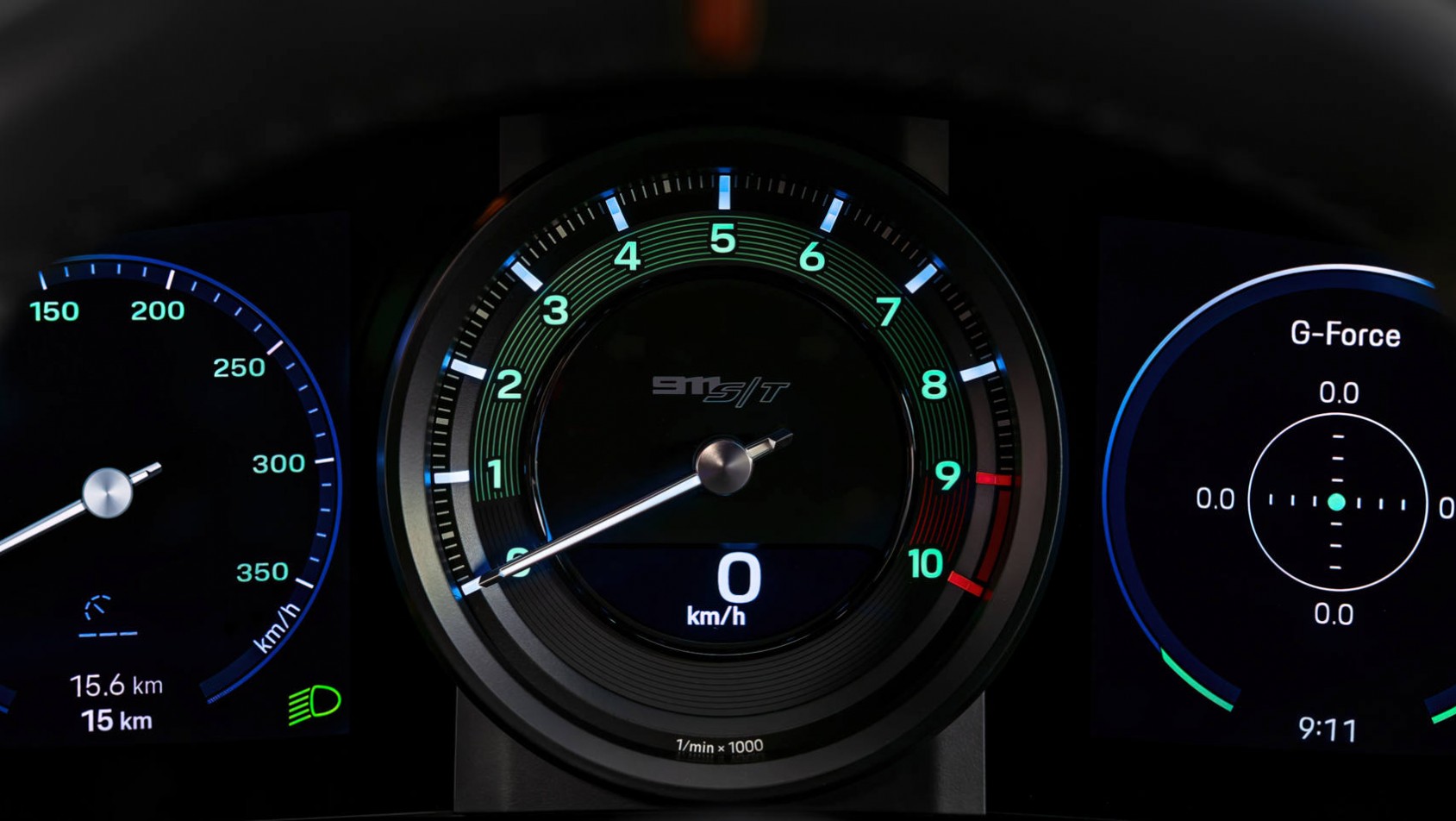 Porsche 911 S/T zegary