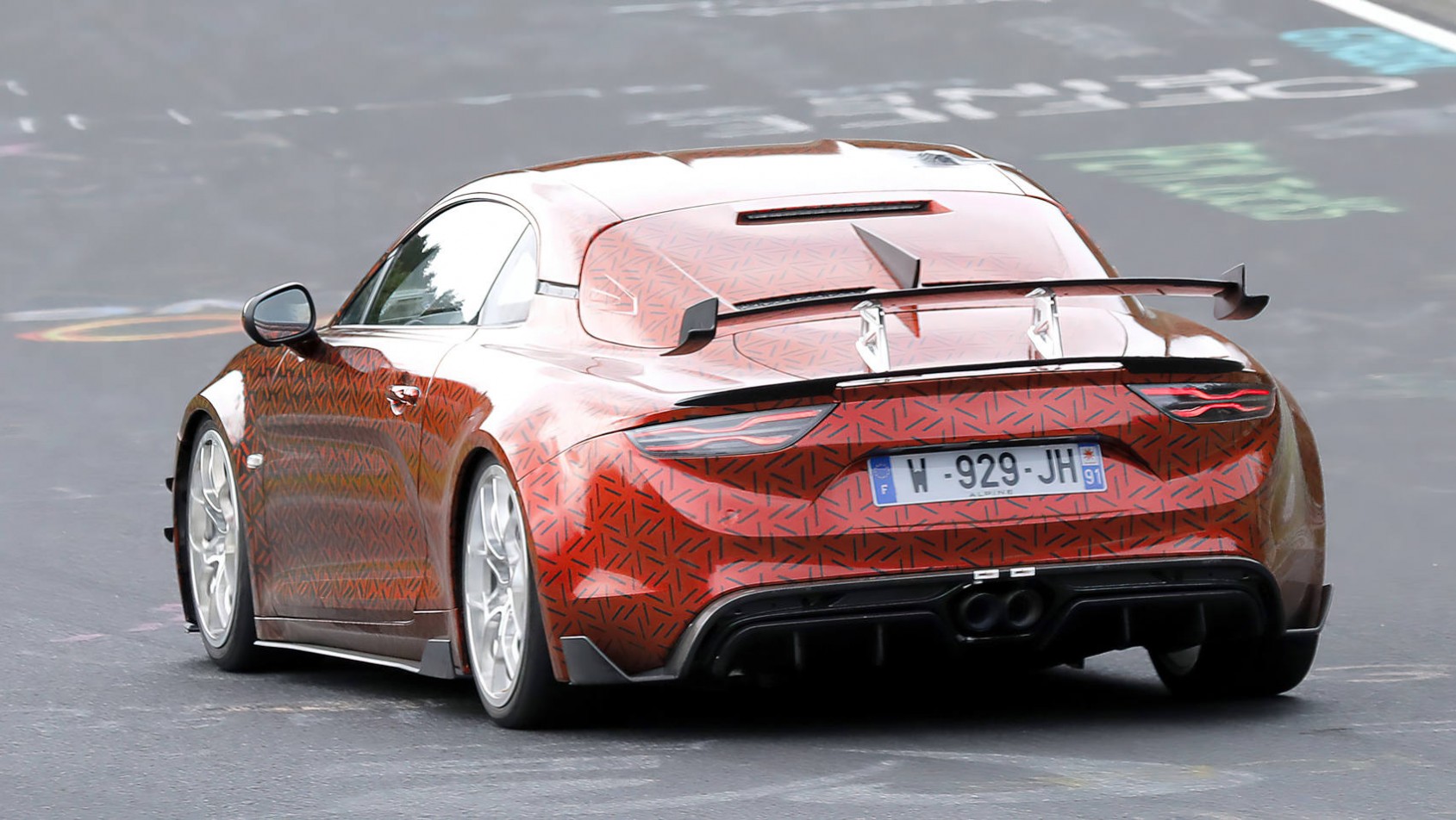 Alpine A110 Alpine A110 R spyshot spoiler