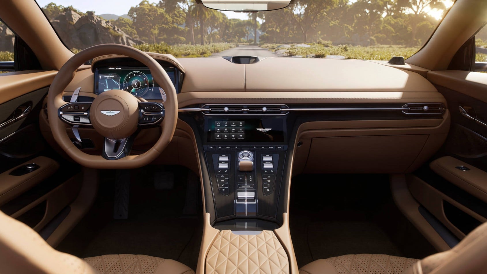 Aston Martin DB12 Volante kokpit