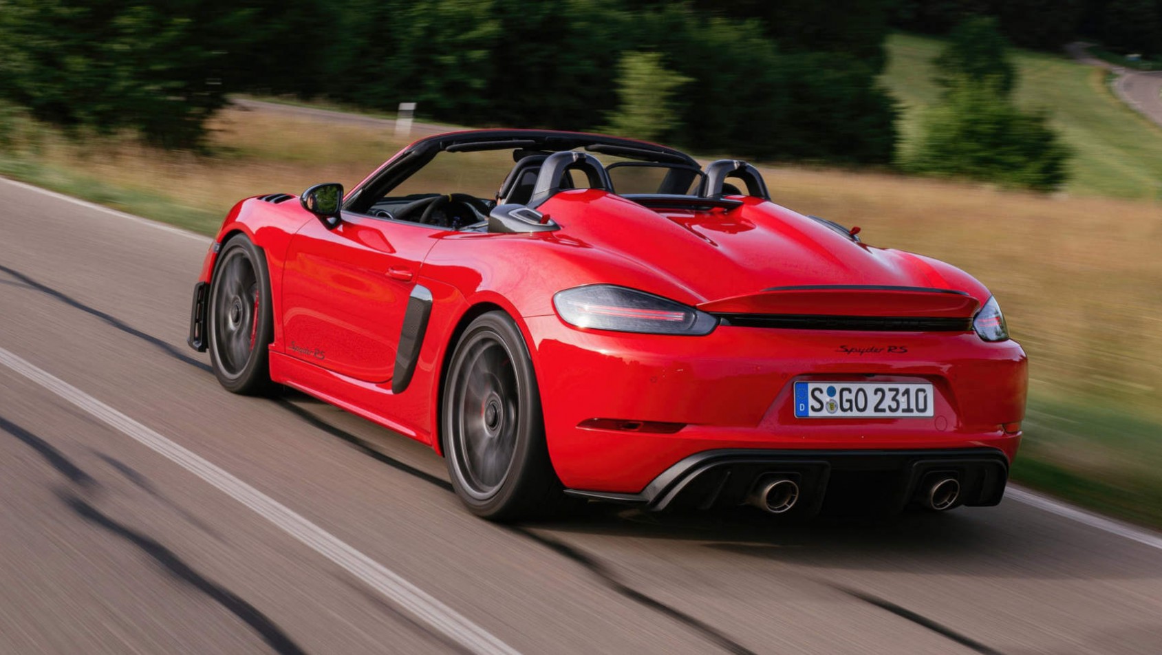 Porsche 718 Boxster Spyder RS - tył auta