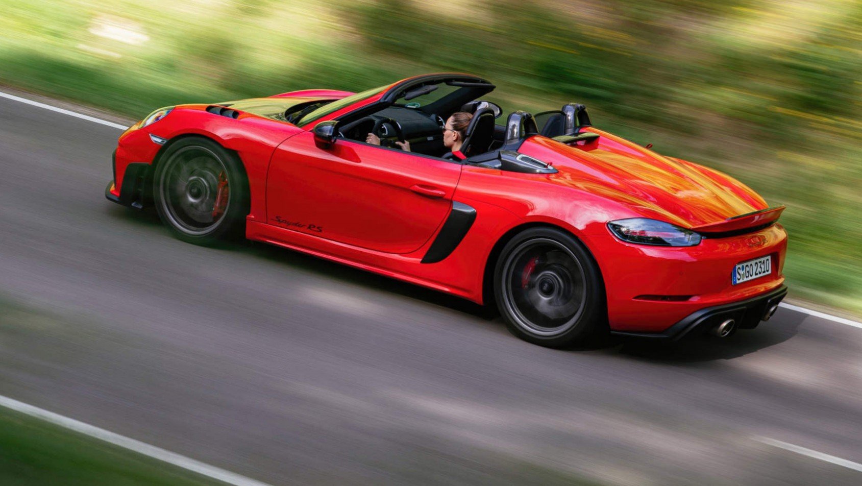 Porsche 718 Boxster Spyder RS - widok z boku