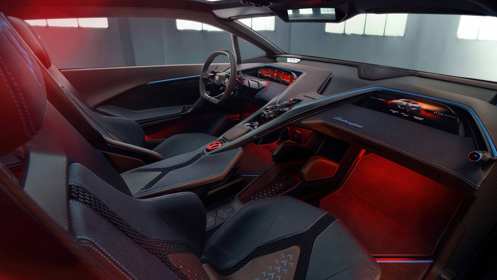 Lamborghini Lanzador Lamborghini Lanzador koncept wnętrze