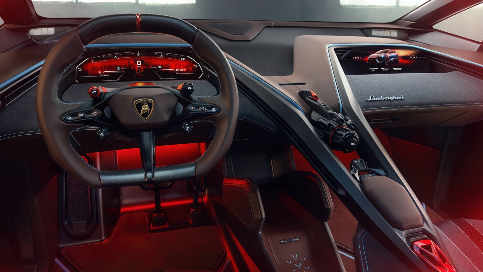 Lamborghini Lanzador Lamborghini Lanzador koncept kierownica