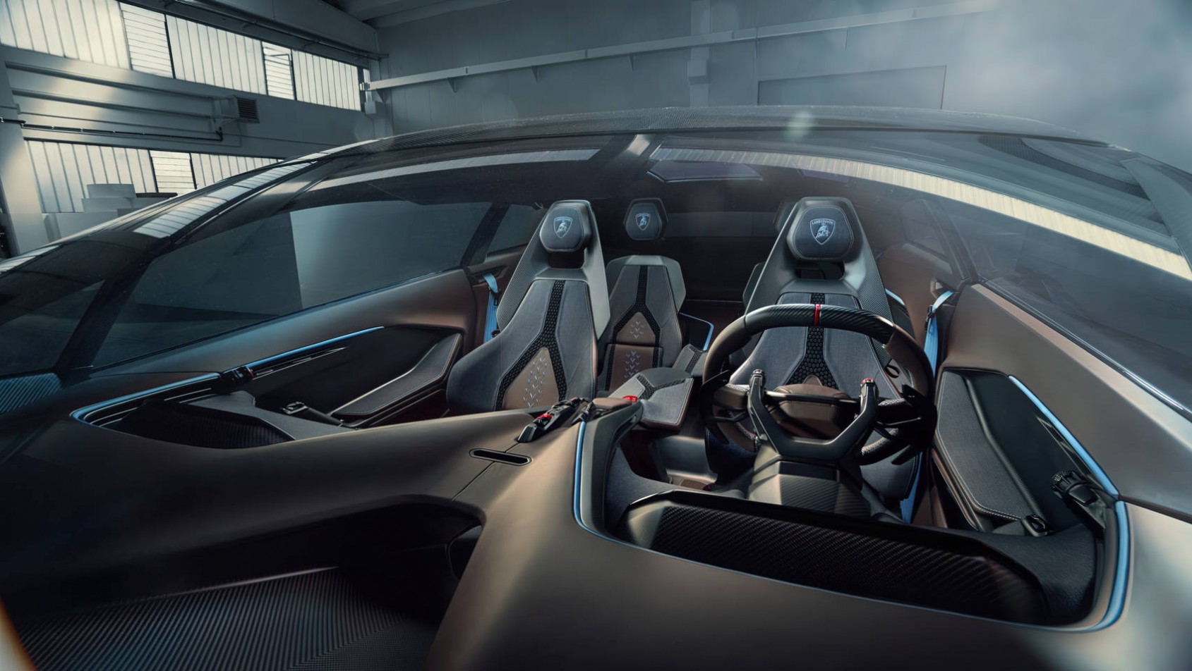 Lamborghini Lanzador Lamborghini Lanzador koncept wnętrze