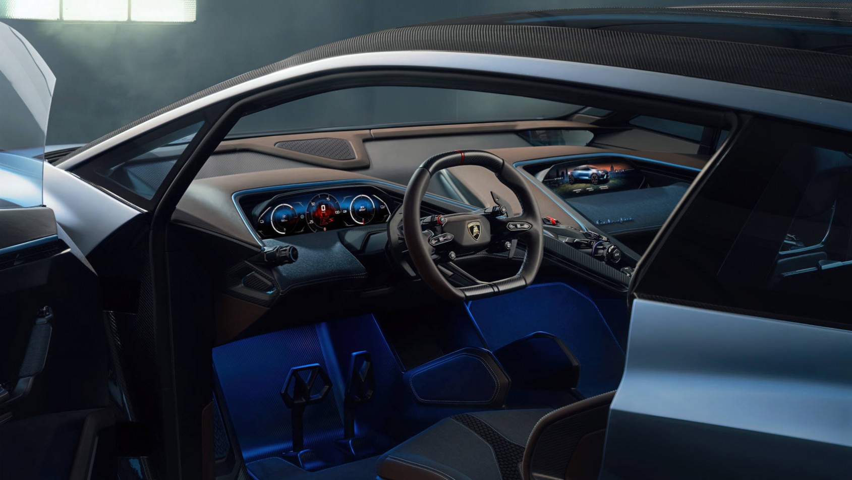 Lamborghini Lanzador Lamborghini Lanzador koncept kokpit