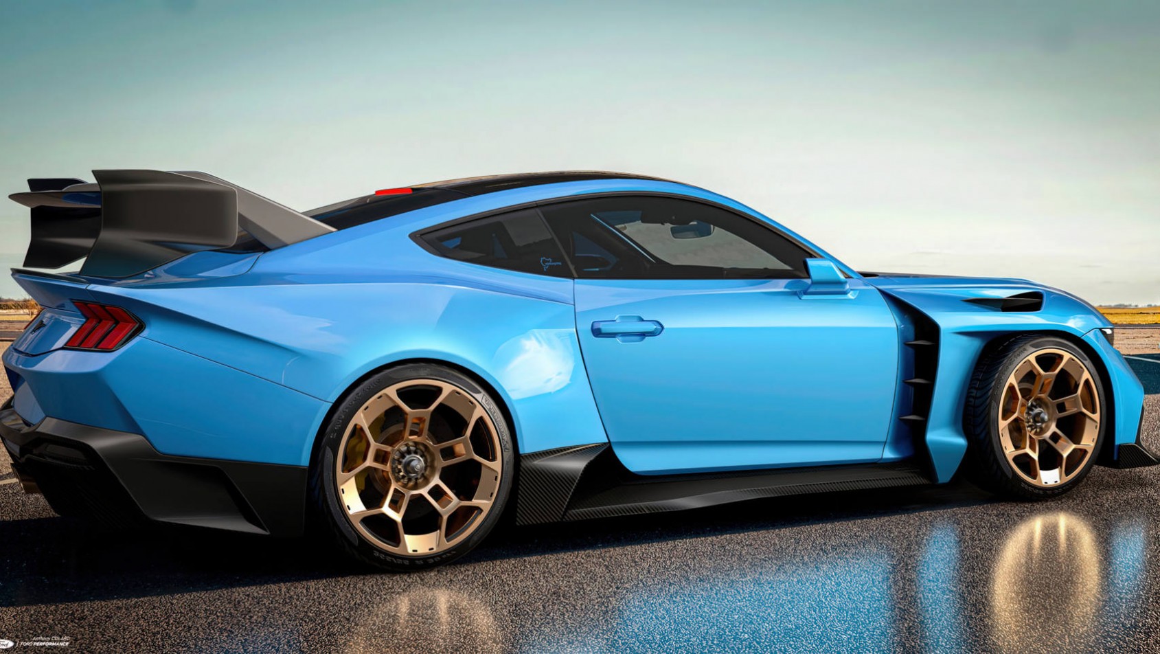 Ford Mustang GTD Ford Mustang GTD niebieski