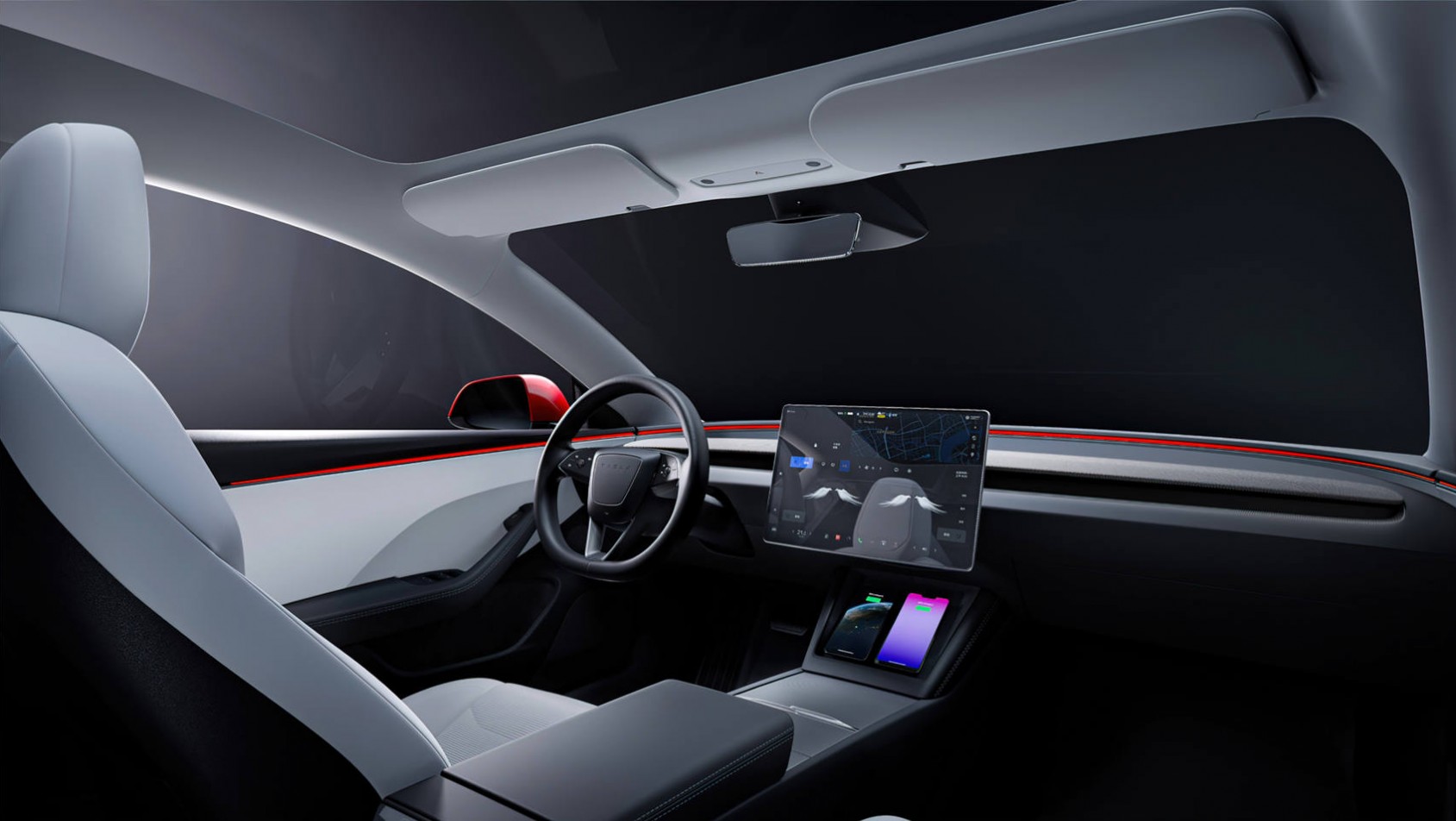 2024 Tesla Model 3 facelifting kokpit