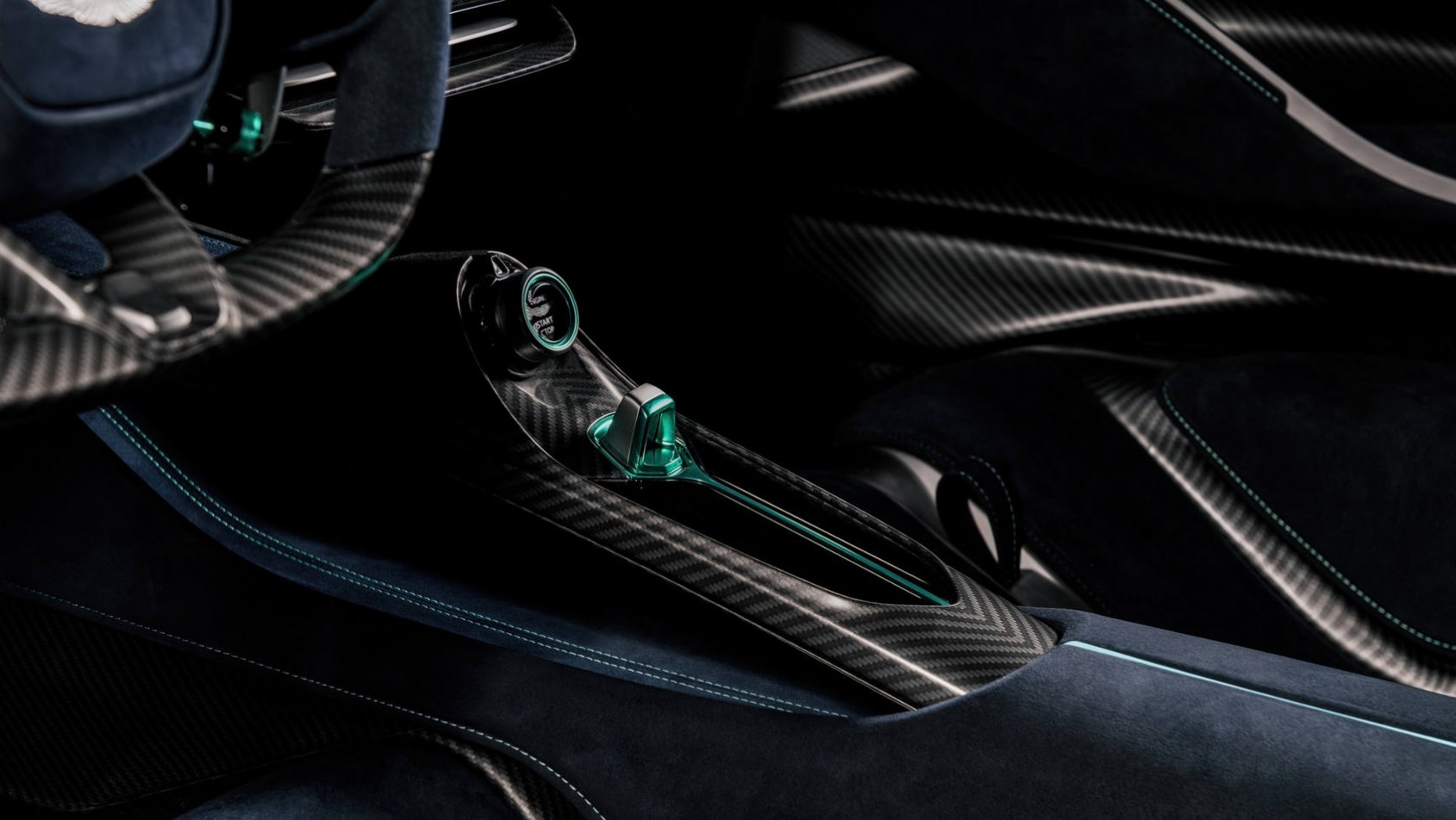 Aston Martin Valhalla detal wnętrza