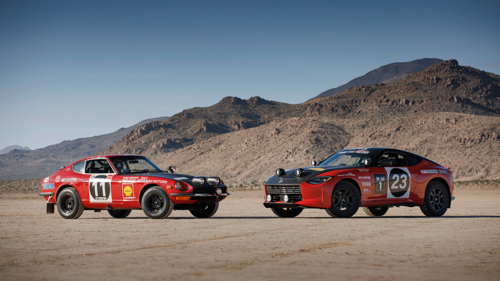 Nissan Safari Rally Z razem z 240Z