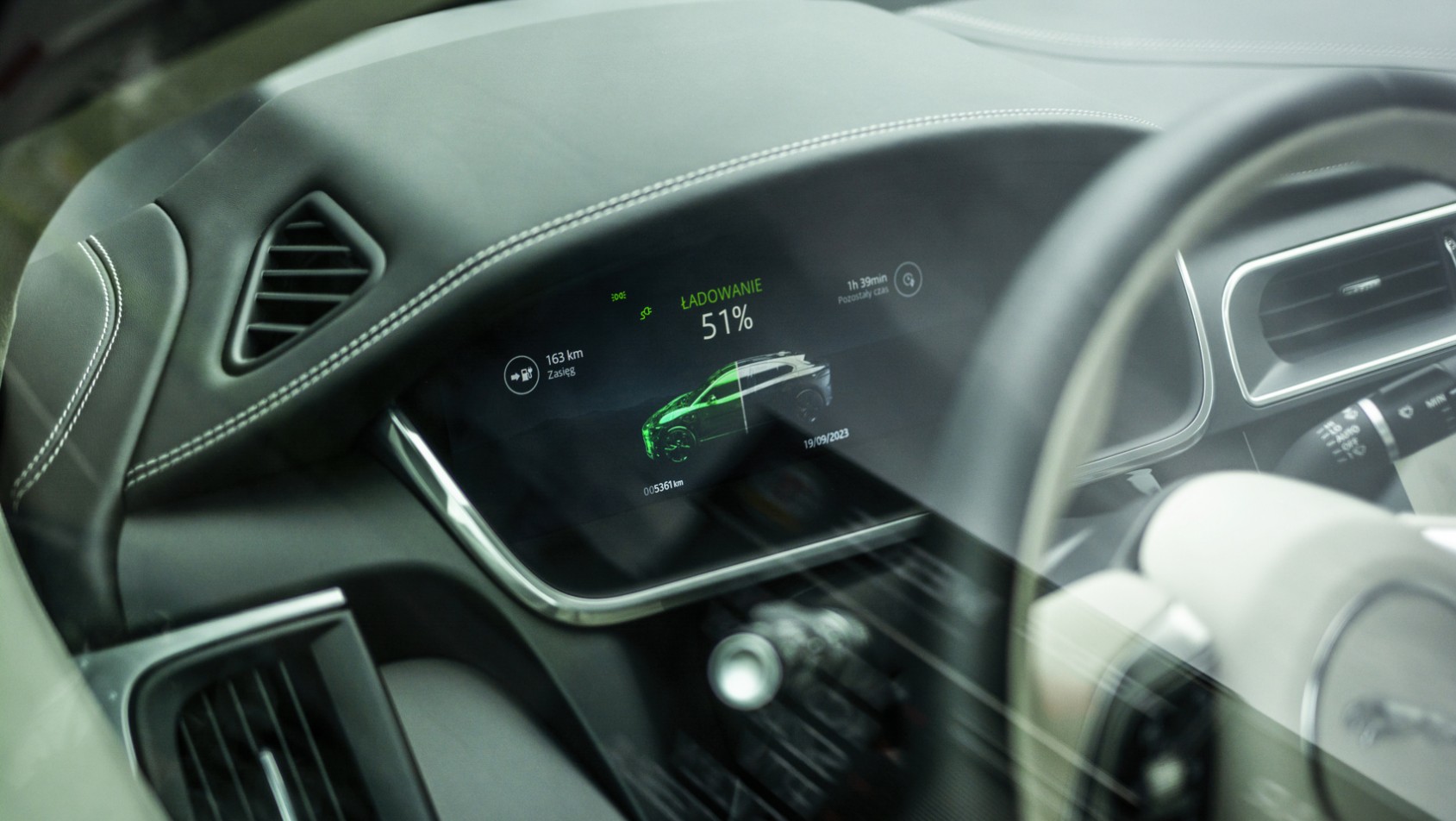 Jaguar I-Pace detal wnętrza