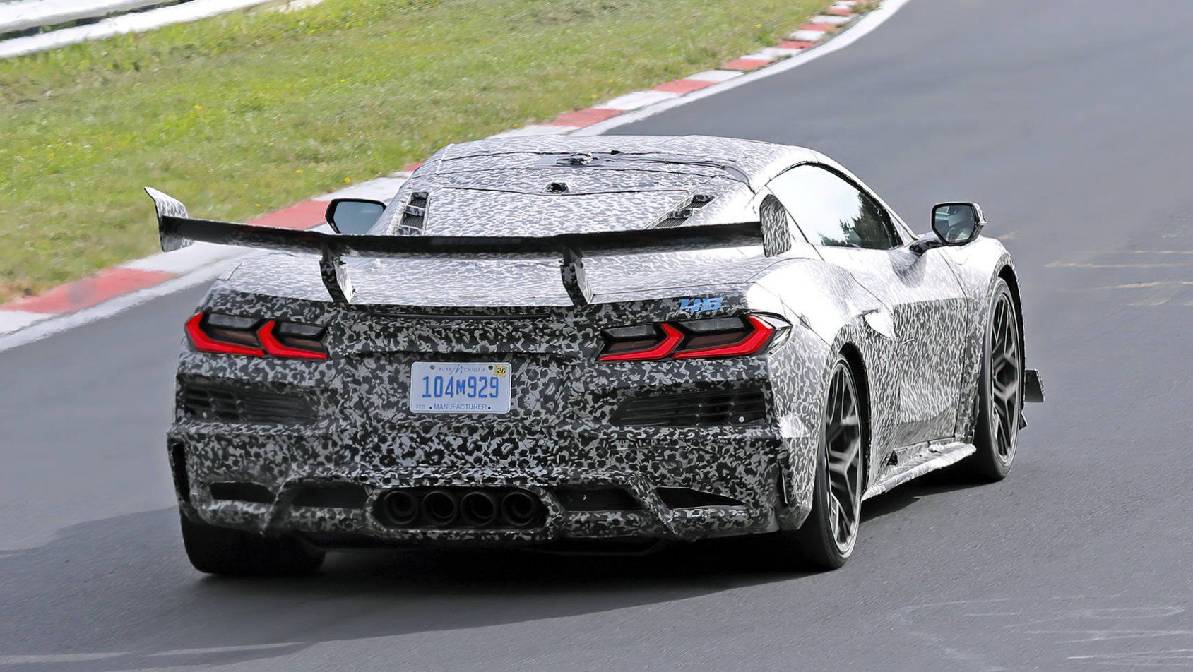 2024 Chevrolet Corvette C8 ZR1 spyshot tył