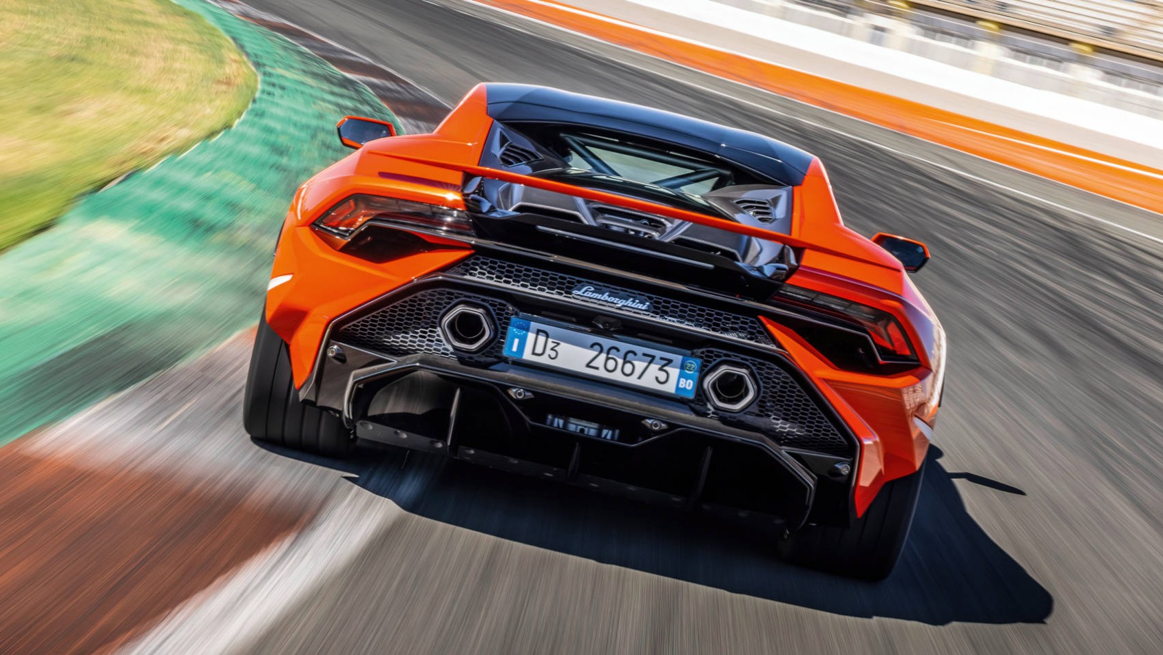 Lamborghini Huracan Tecnica test tylny pas