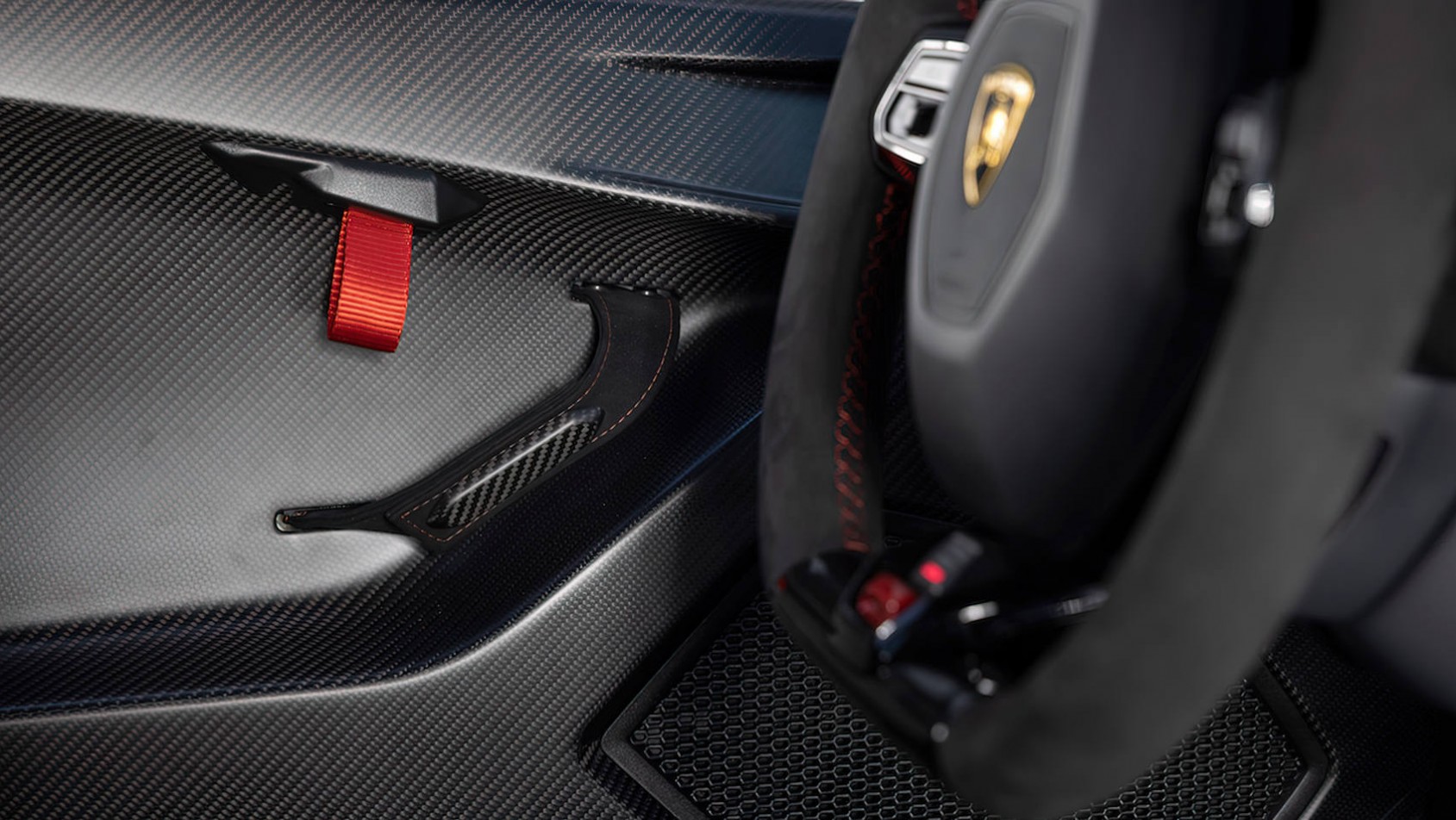 Lamborghini Huracan Tecnica detal wnętrza