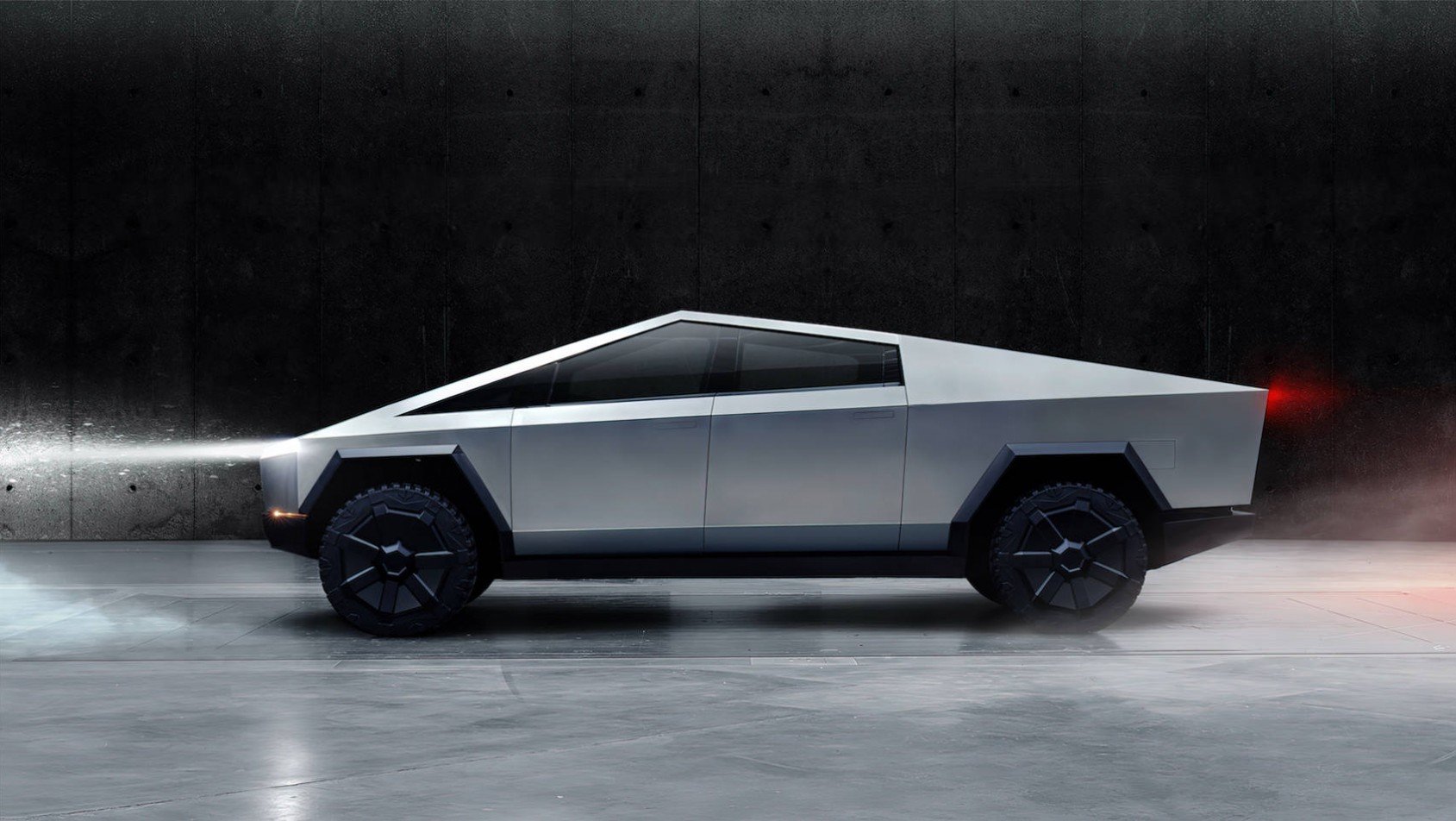 Tesla Cybertruck koncept linia boczna