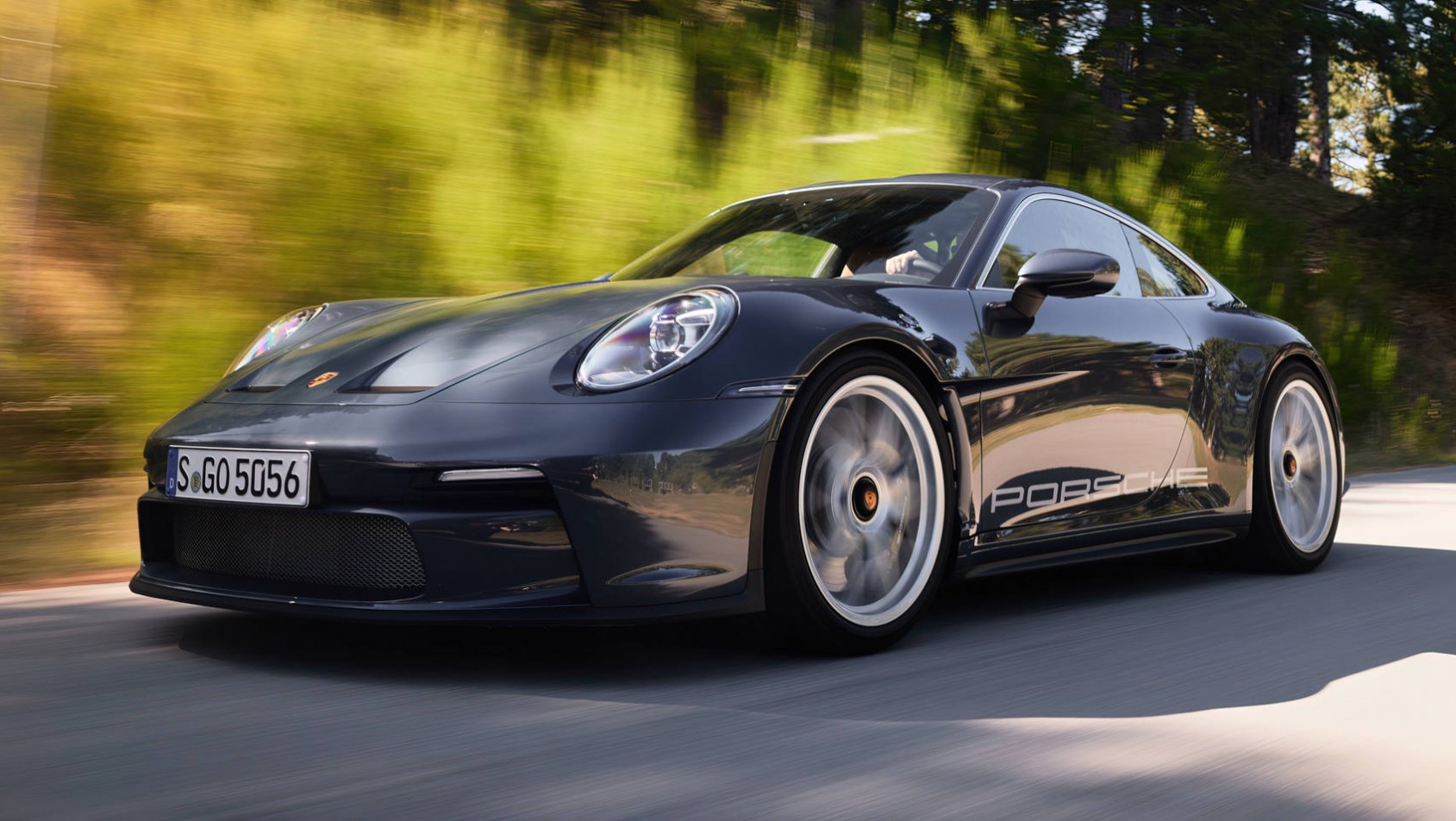 Porsche 911 S/T lewy przód dynamiczne