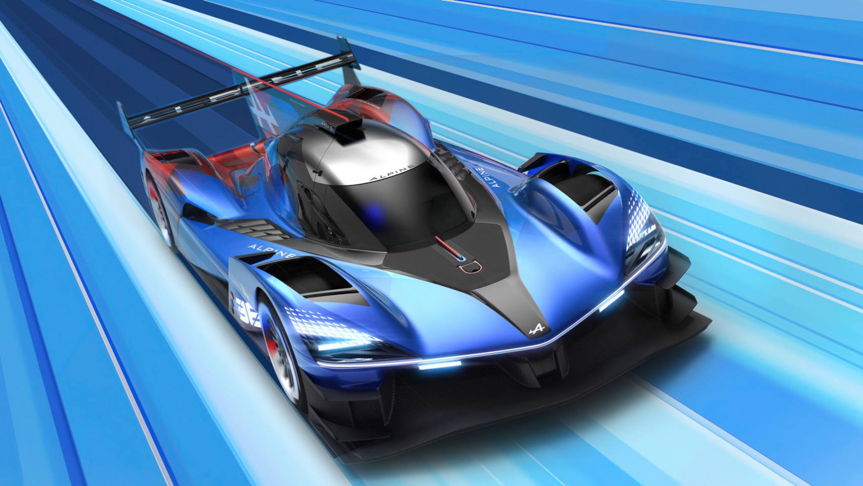 Alpine A424 WEC grafika przód