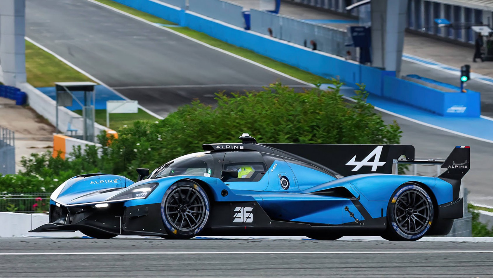 Alpine A424 WEC testy na torze