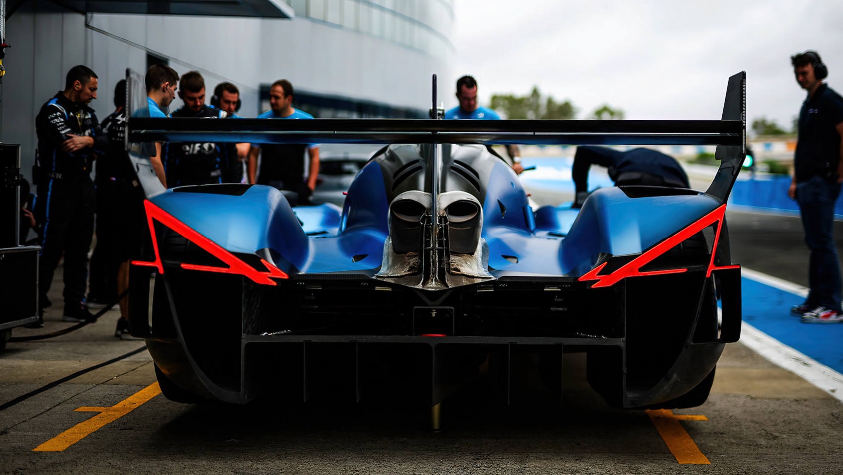 Alpine A424 WEC tył na żywo