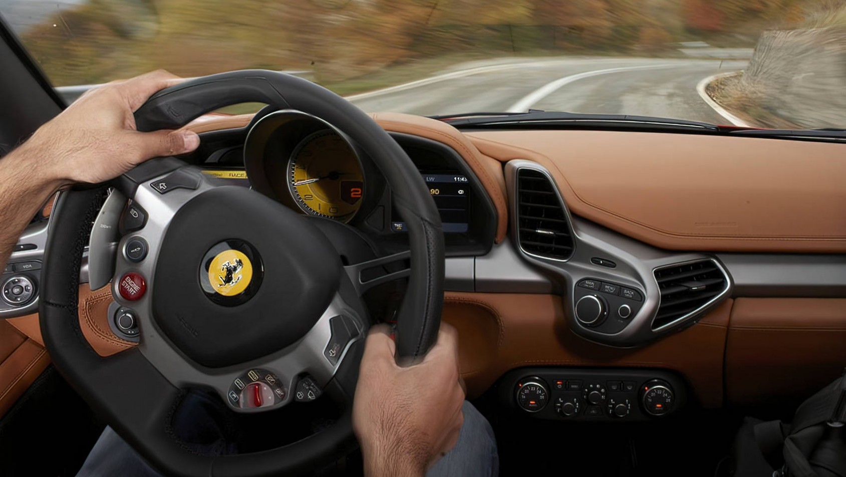 Ferrari 458 Italia kokpit